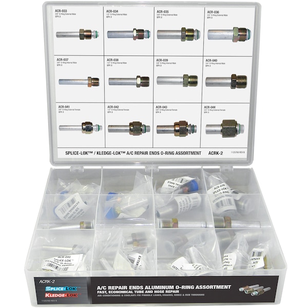 SPLICE-LOK /KLEDGE-LOK A/C Repair Ends O-Ring Assortment